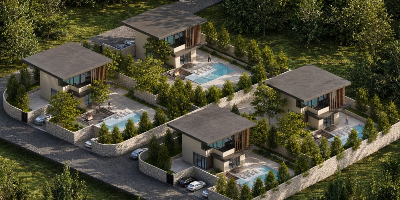 Umm Al-Amad Farmhouses – Aerial View 2