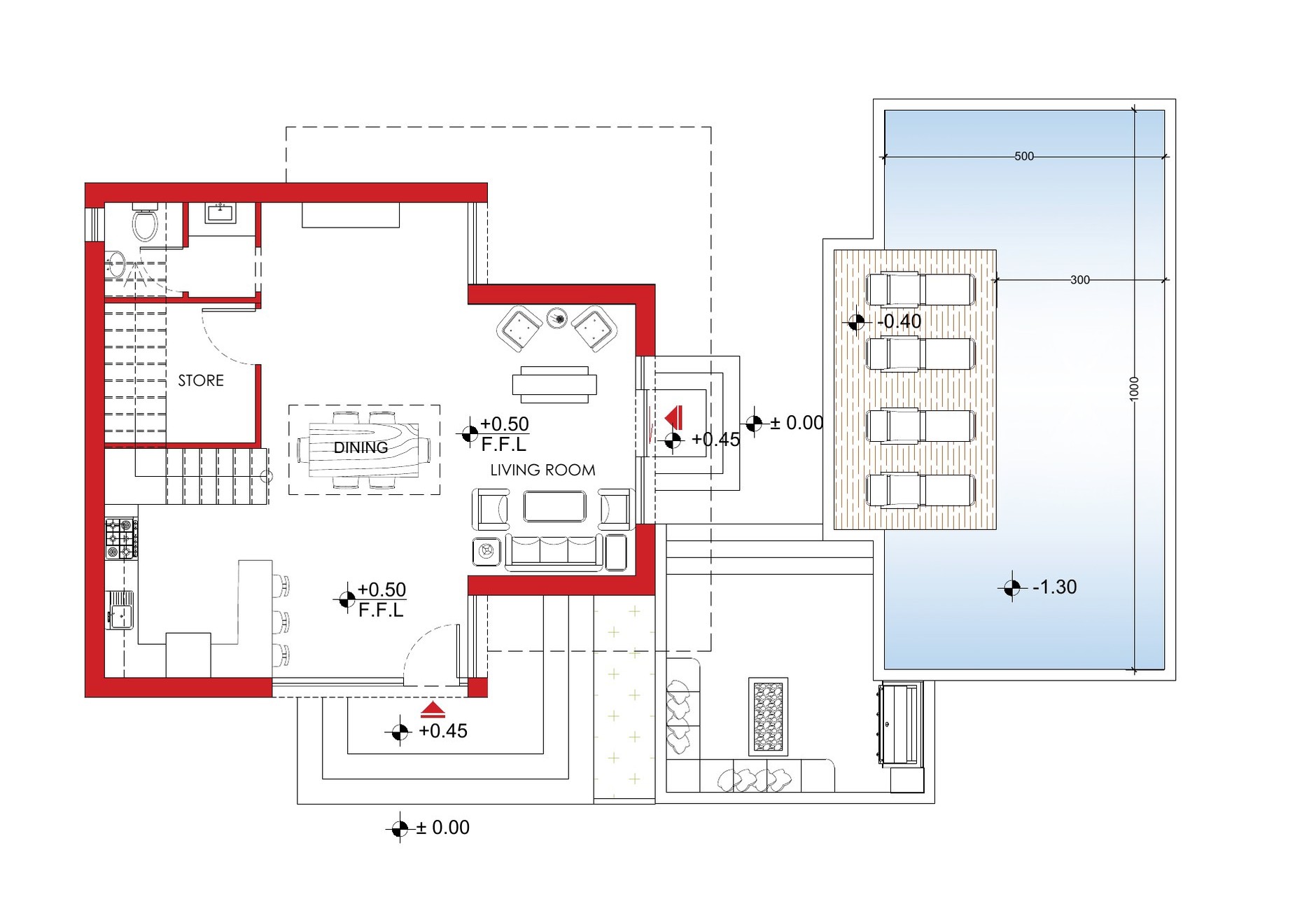 Umm Al-Amad Farmhouses Ground Floor Plan